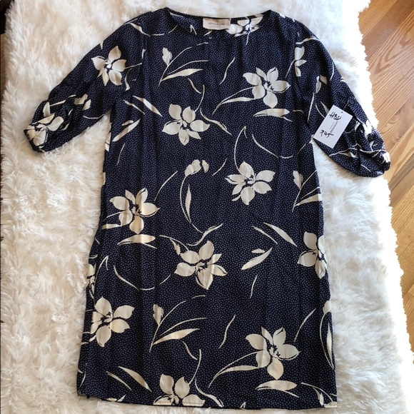 Loyd/Ford NWT floral navy & cream dress 🤩 - Picture 2 of 7
